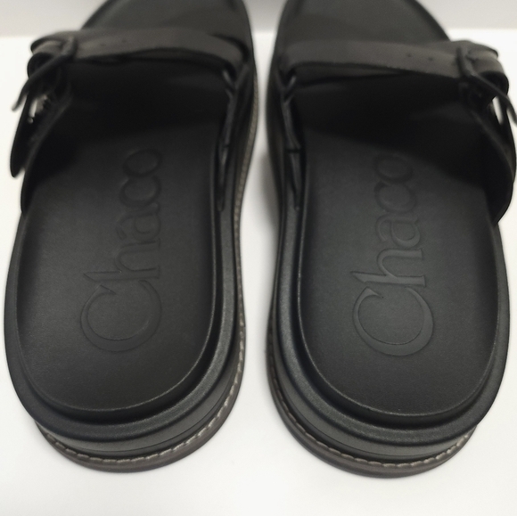 Chaco Townes Slide Midform Womens Black Sandals Size 9 - Picture 5 of 8
